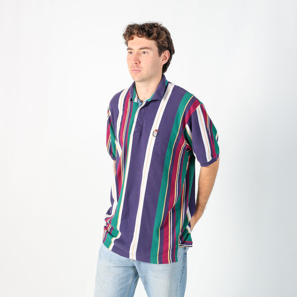 Multi Coloured 90s Chaps Ralph Lauren T-Shirt (L)